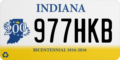 IN license plate 977HKB