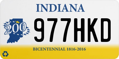 IN license plate 977HKD