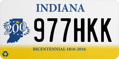 IN license plate 977HKK