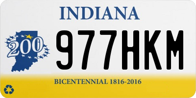 IN license plate 977HKM
