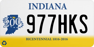 IN license plate 977HKS