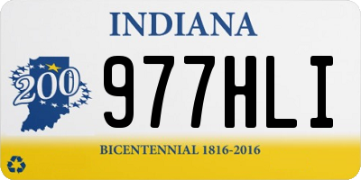 IN license plate 977HLI