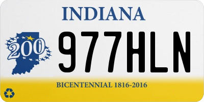 IN license plate 977HLN