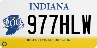 IN license plate 977HLW