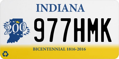 IN license plate 977HMK