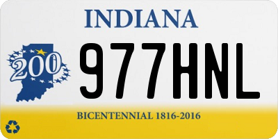 IN license plate 977HNL