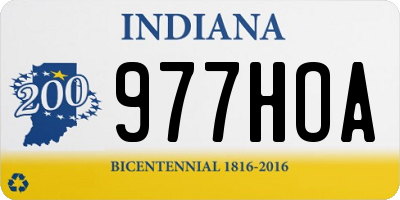 IN license plate 977HOA