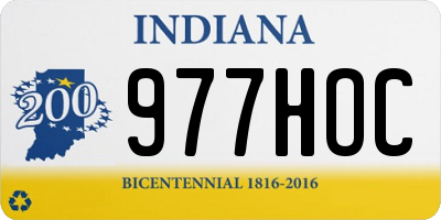 IN license plate 977HOC