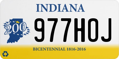 IN license plate 977HOJ