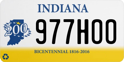 IN license plate 977HOO