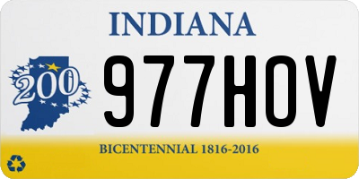 IN license plate 977HOV