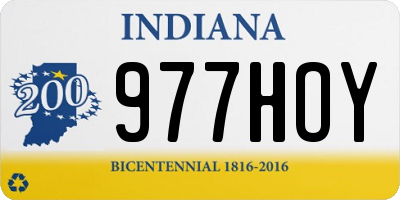 IN license plate 977HOY