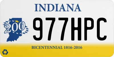 IN license plate 977HPC
