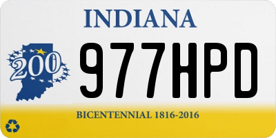 IN license plate 977HPD