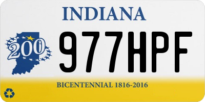 IN license plate 977HPF