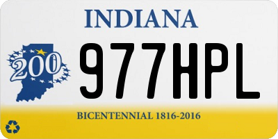 IN license plate 977HPL