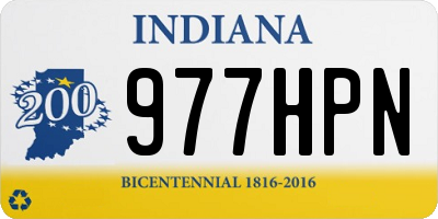 IN license plate 977HPN