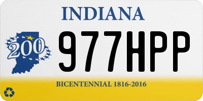 IN license plate 977HPP