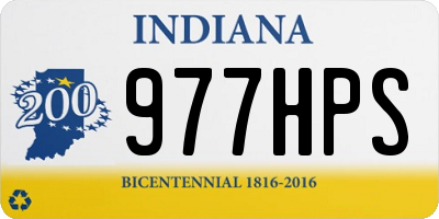 IN license plate 977HPS