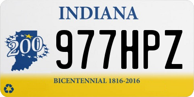 IN license plate 977HPZ