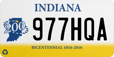 IN license plate 977HQA