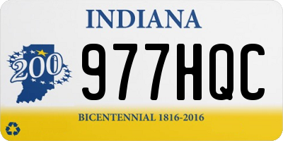 IN license plate 977HQC