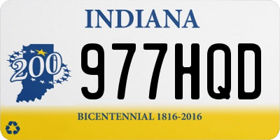 IN license plate 977HQD