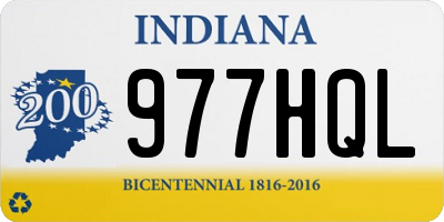 IN license plate 977HQL