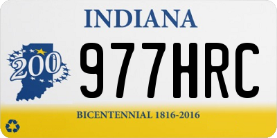 IN license plate 977HRC