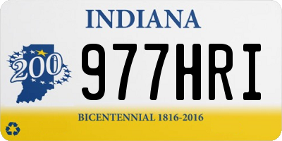 IN license plate 977HRI