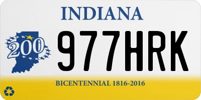 IN license plate 977HRK