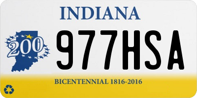 IN license plate 977HSA