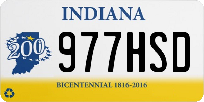 IN license plate 977HSD