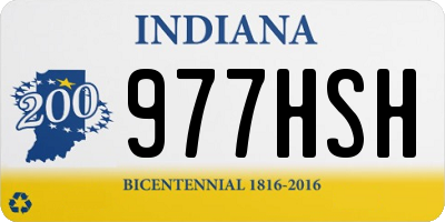 IN license plate 977HSH