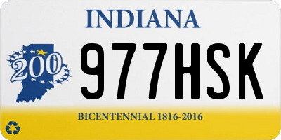 IN license plate 977HSK