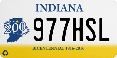 IN license plate 977HSL