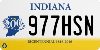 IN license plate 977HSN