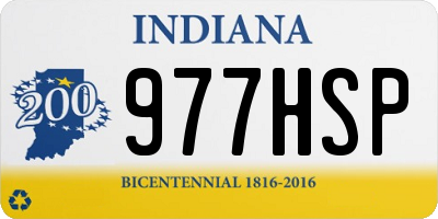 IN license plate 977HSP
