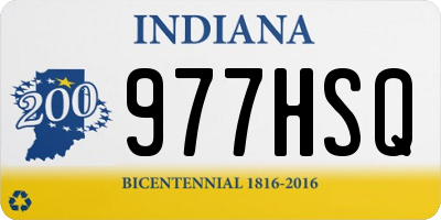 IN license plate 977HSQ