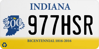 IN license plate 977HSR