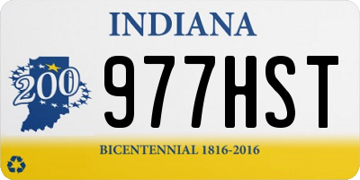IN license plate 977HST