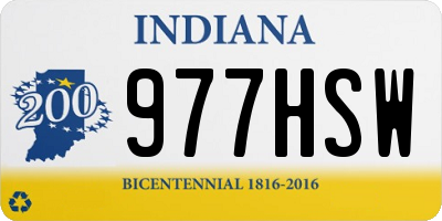 IN license plate 977HSW