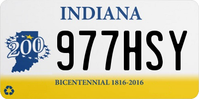 IN license plate 977HSY