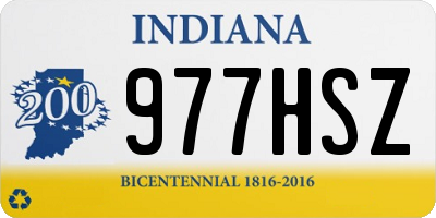 IN license plate 977HSZ