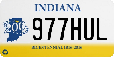 IN license plate 977HUL