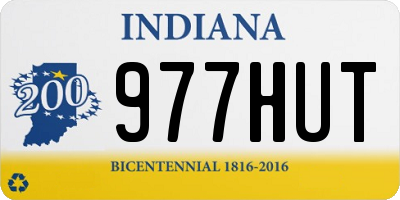 IN license plate 977HUT