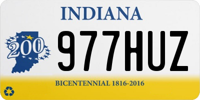 IN license plate 977HUZ