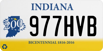 IN license plate 977HVB