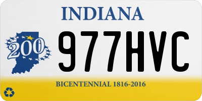 IN license plate 977HVC