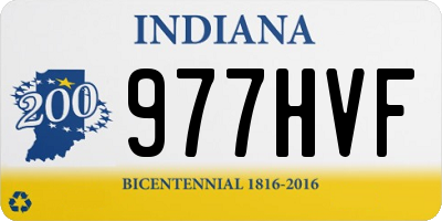IN license plate 977HVF
